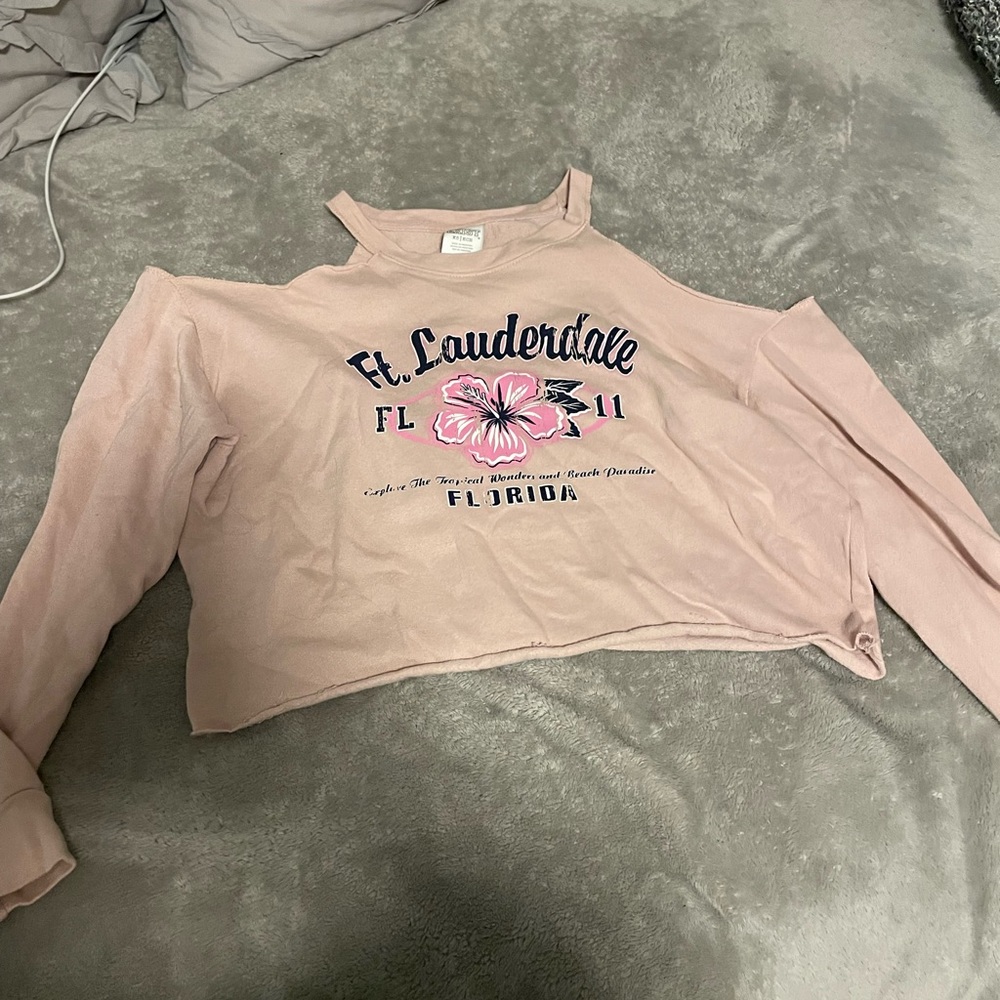pink long sleeve cut out ft. Lauderdale